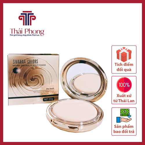 Phấn nén SIVANNA COLORS Natural And Delicate Beauty Powder