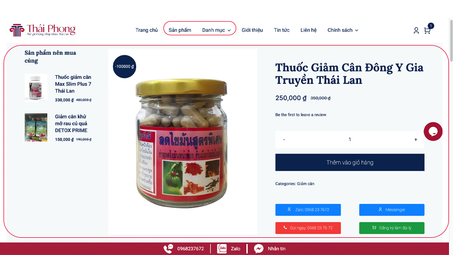 Hướng dẫn mua hàng tại website ThaiPhongStore Mỹ phẩm Thái Lan chính hãng